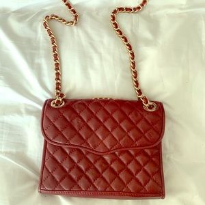 Rebecca Minkoff maroon quilted bag